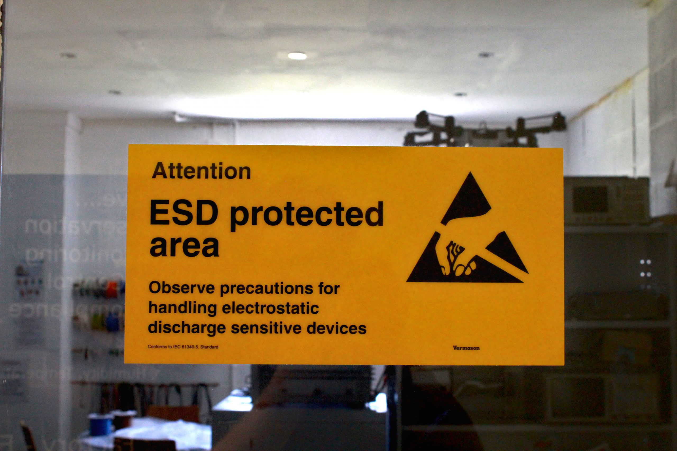 ESD Protection Zone Sign