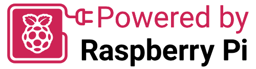 powered by raspberry pi logo